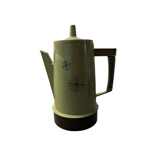 Vintage Regal Poly Perk Coffee Percolator Avocado Green 4–8 Cup Tested Used - Picture 2 of 16